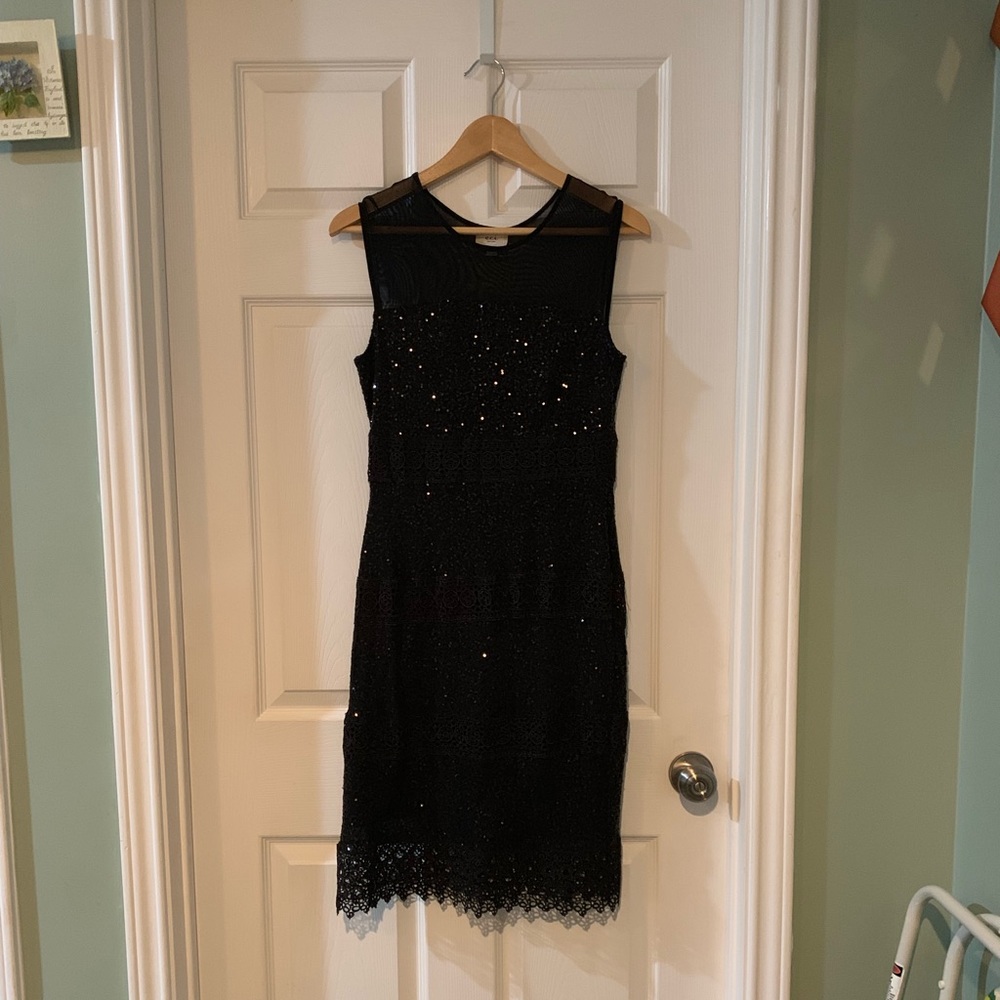 Black party sequence dress. Size 8. Gently used 1x